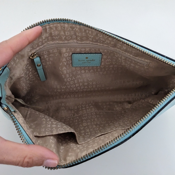 EUC! Kate Spade New York Wellesley Byrd Pebbled Leather Shoulder Bag Robins Egg - Picture 16 of 16